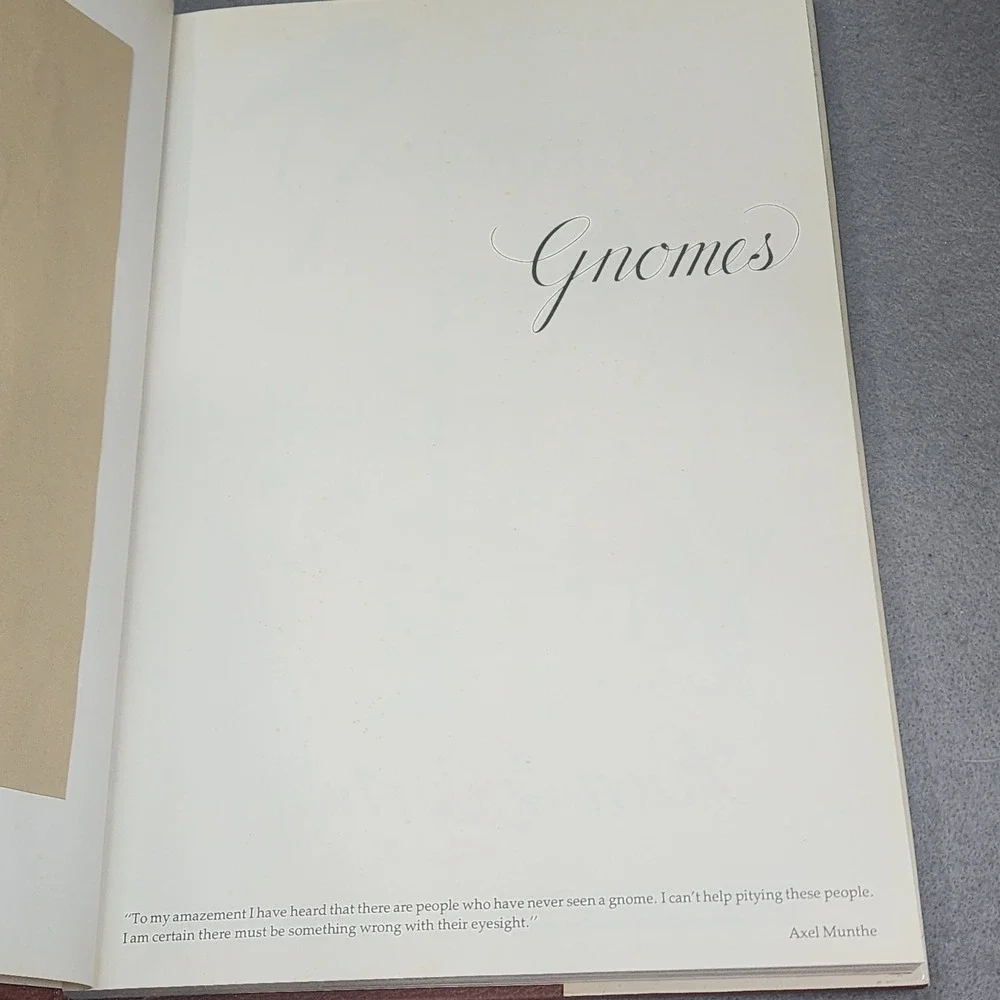 Abrams Gnomes Hardcover Book White Rien Poortvliet Wil Huygen Vintage - Picture 8 of 12